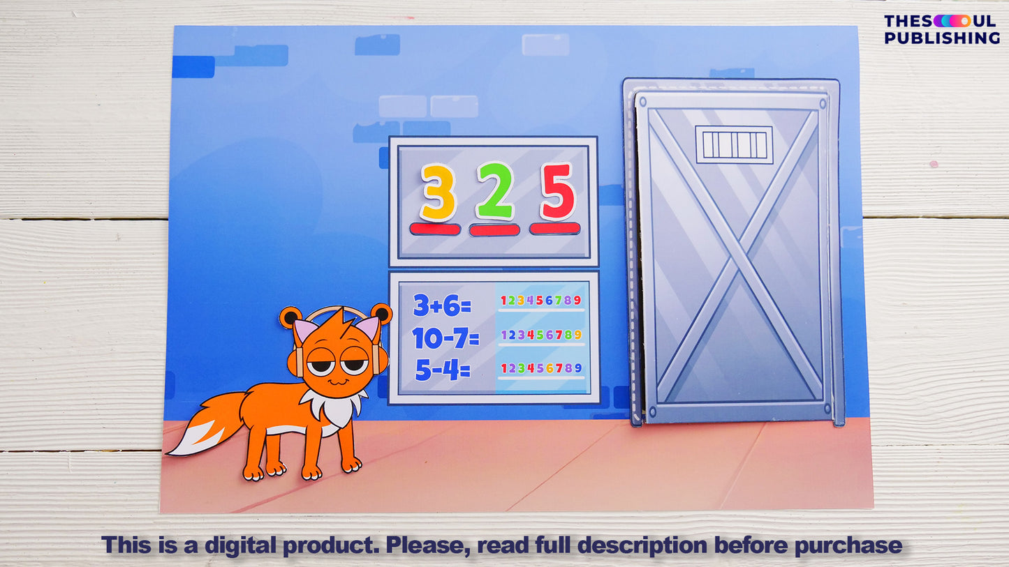 Cat Escaping Jail Printable Activity Book | Funny Kids Paper Book | Creative DIY Craft | Instant Download | Cat Story Book for Kids