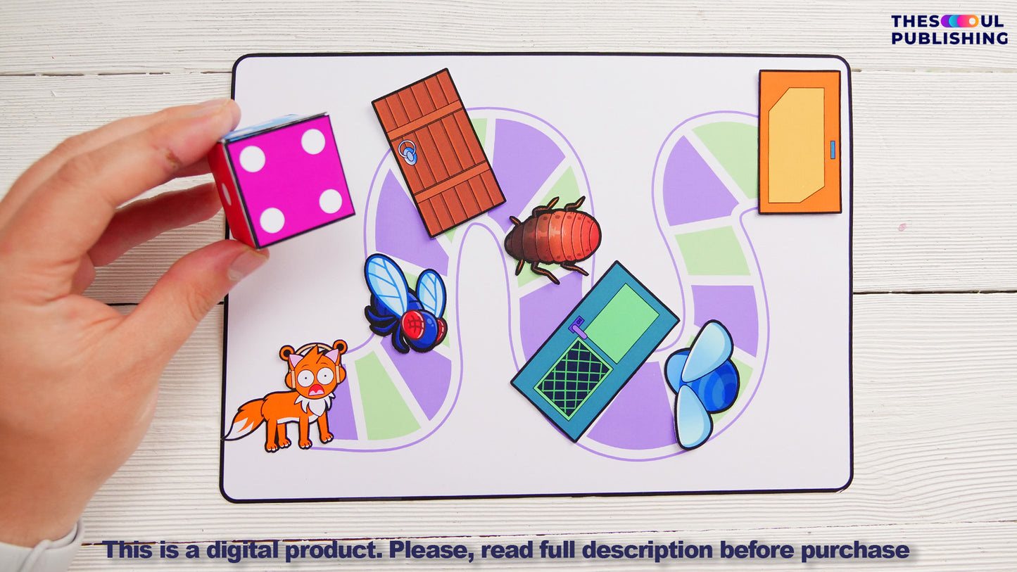 Cat Escaping Jail Printable Activity Book | Funny Kids Paper Book | Creative DIY Craft | Instant Download | Cat Story Book for Kids