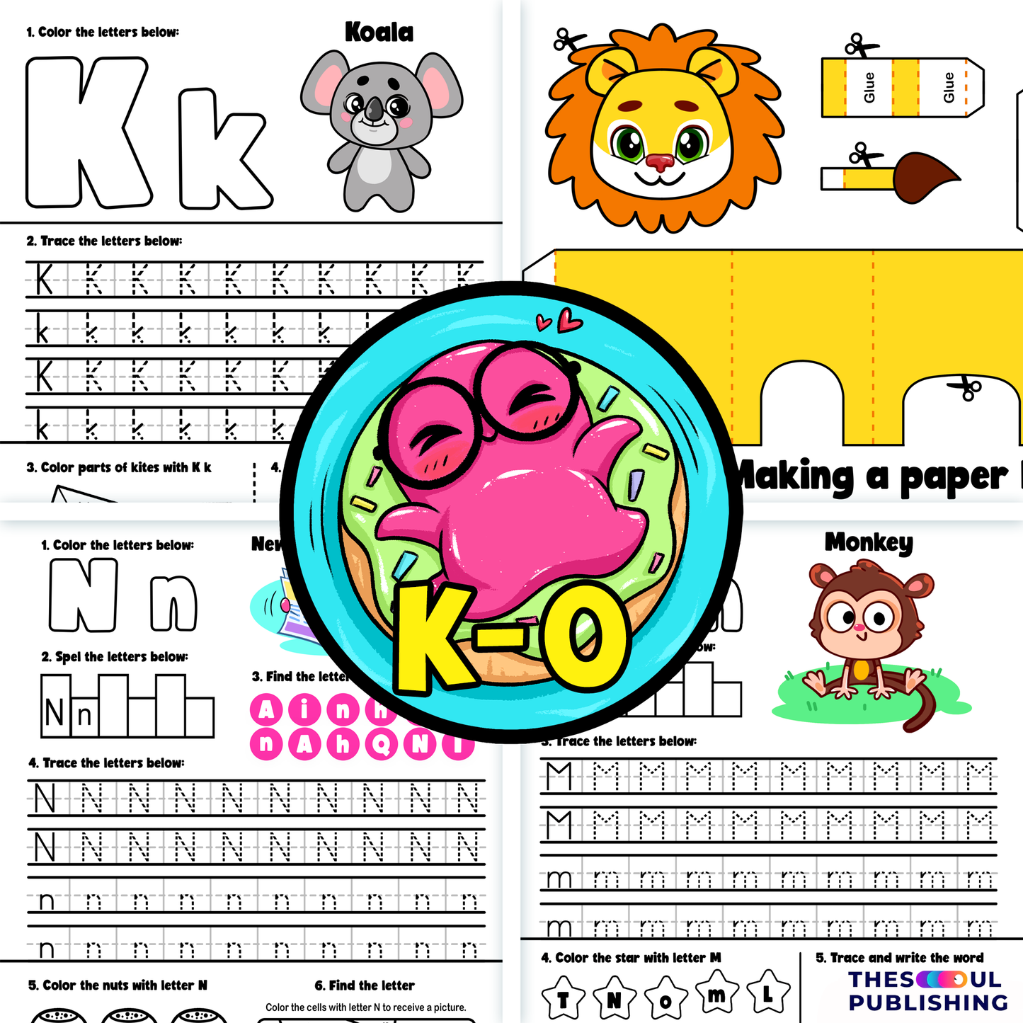 K-O letters learnIng book