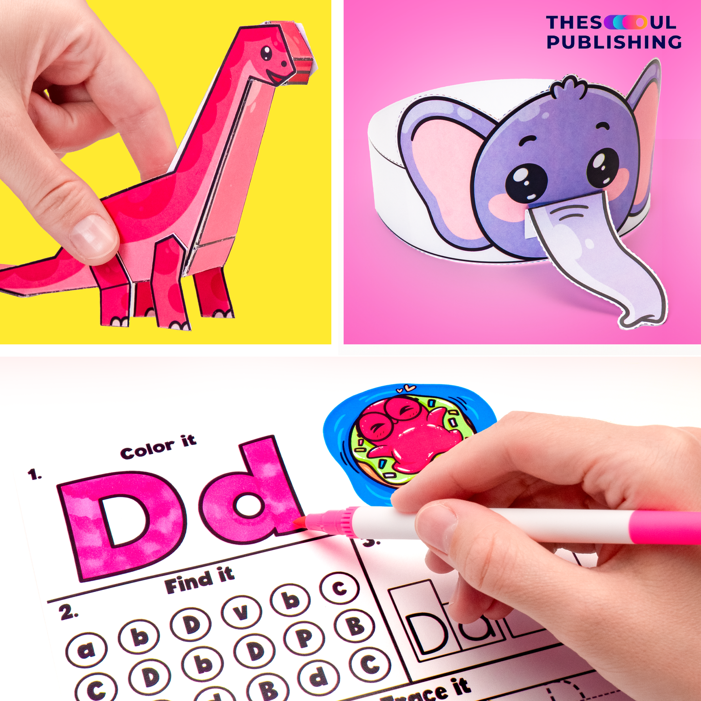 A-E letters learnIng book