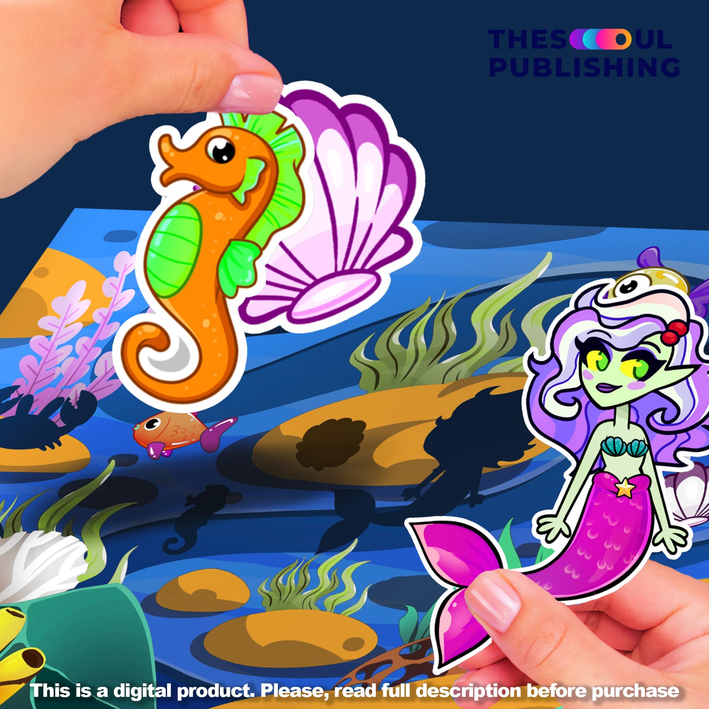Underwater Kingdom Birthday Set | Ocean Themed Printable Party Decor ,Mermaid Sea Birthday Kit, Kids Party Decorations Download