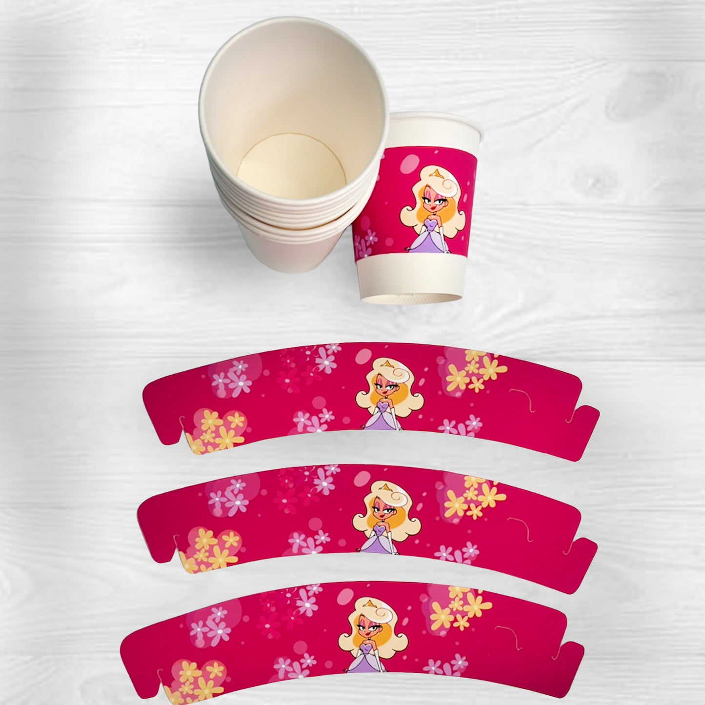 Doll Birthday Party Set , Printable Pink Party Decor ,Doll Theme Girls Birthday Decorations , Instant Download