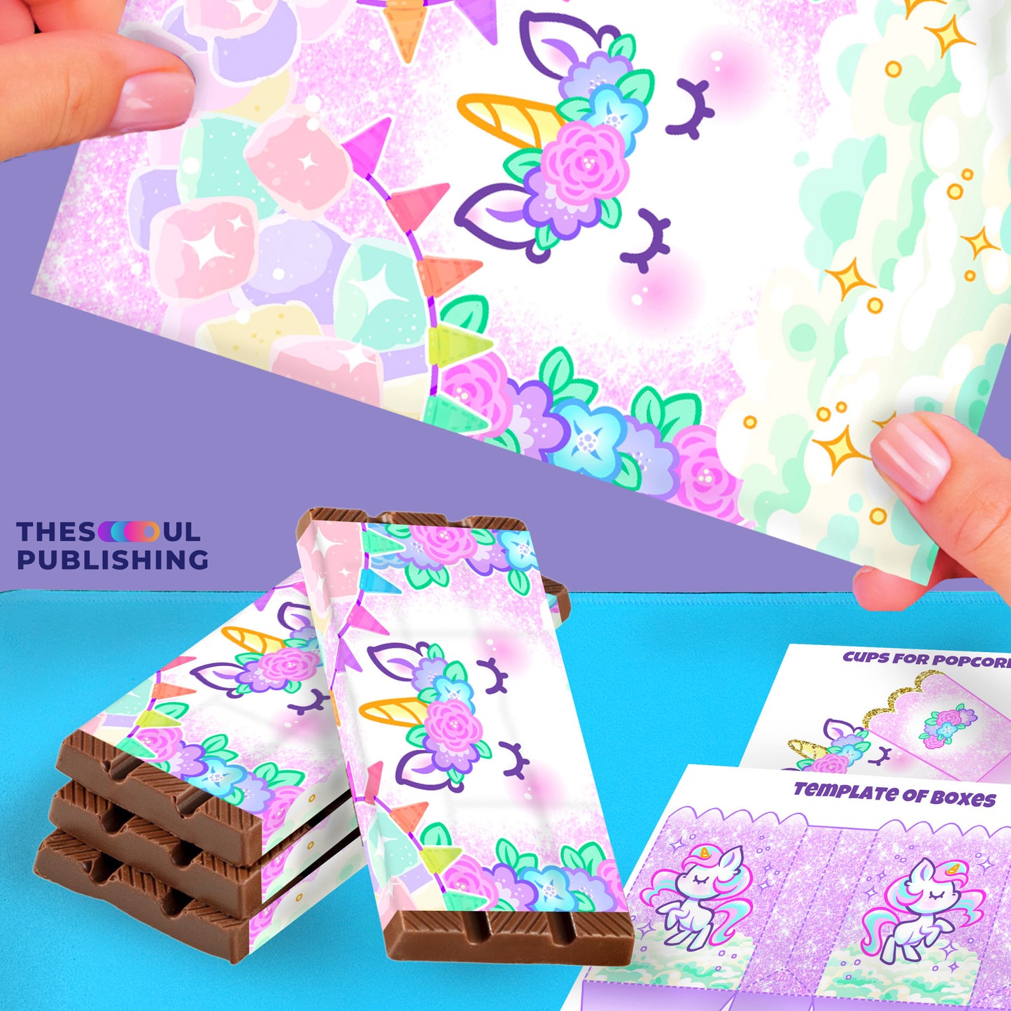 Unicorn Birthday Party Set | Printable Unicorn Decorations, Rainbow Unicorn Theme,  Kids Birthday Kit, Instant Download