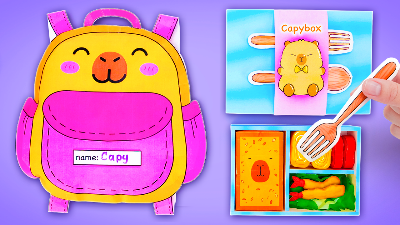 Capybara School Kit! | Printable Digital Products for Kids with Slick Slime Sam