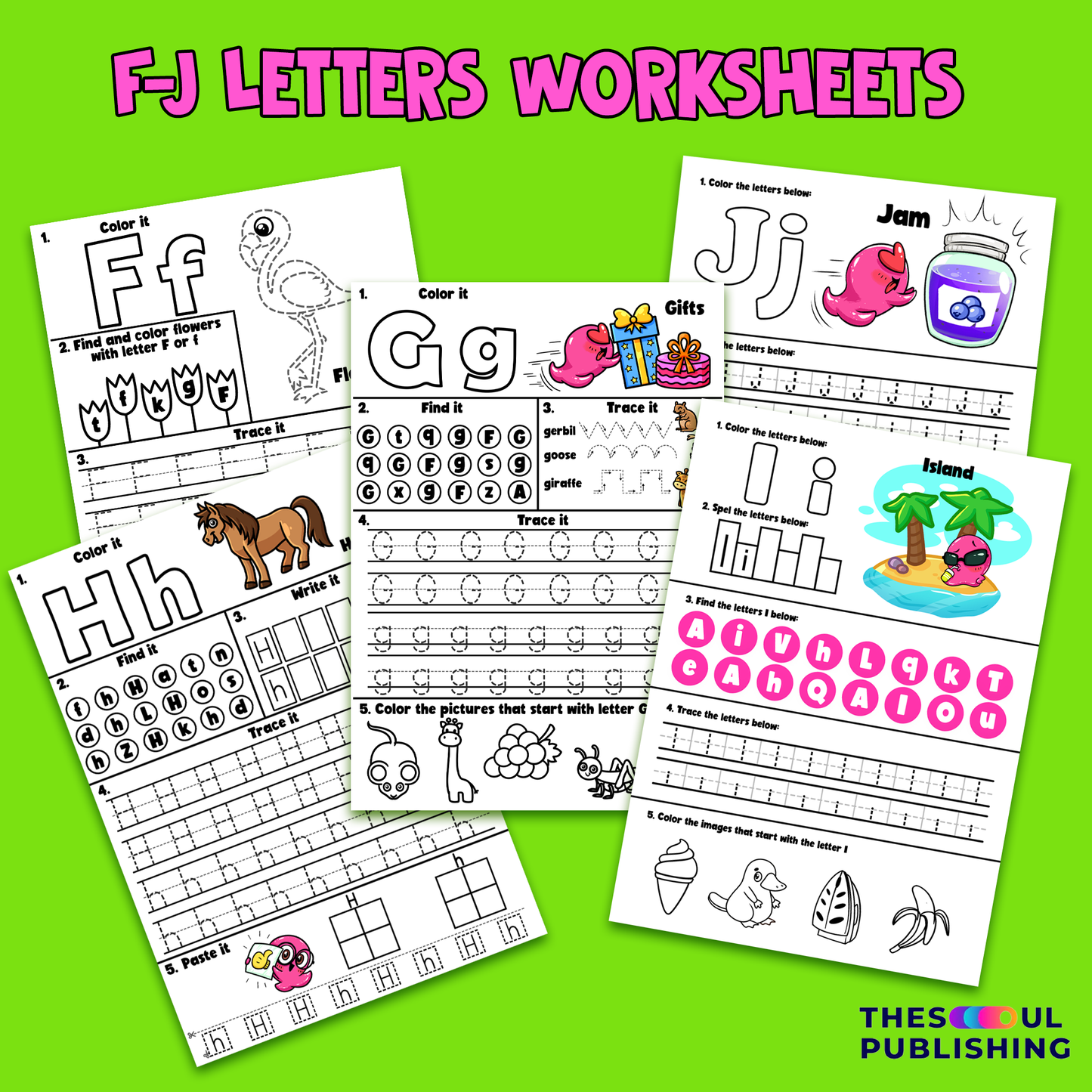 F-J letters learnIng book