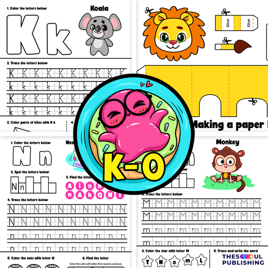 K-O letters learnIng book