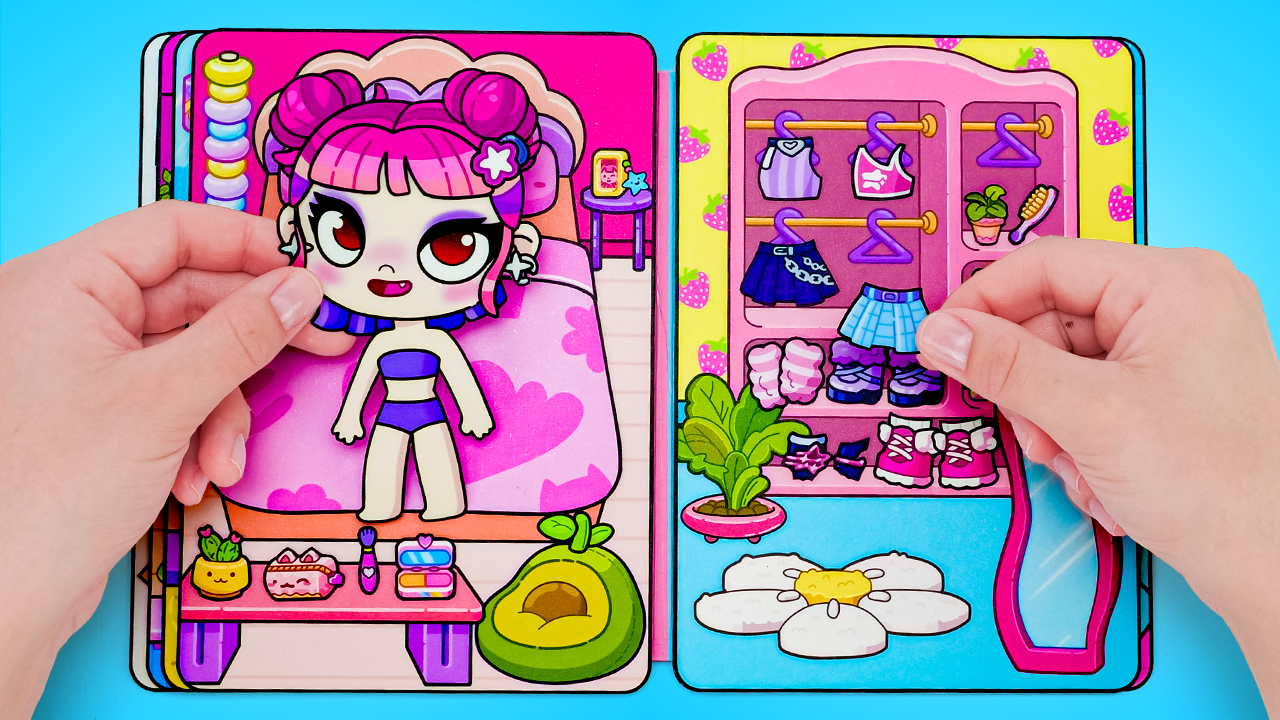 DIY GALXE K-Pop Girls Playbook 💖 with Slick Slime Sam| Printable Paper Book | DIGITAL Product for Kids