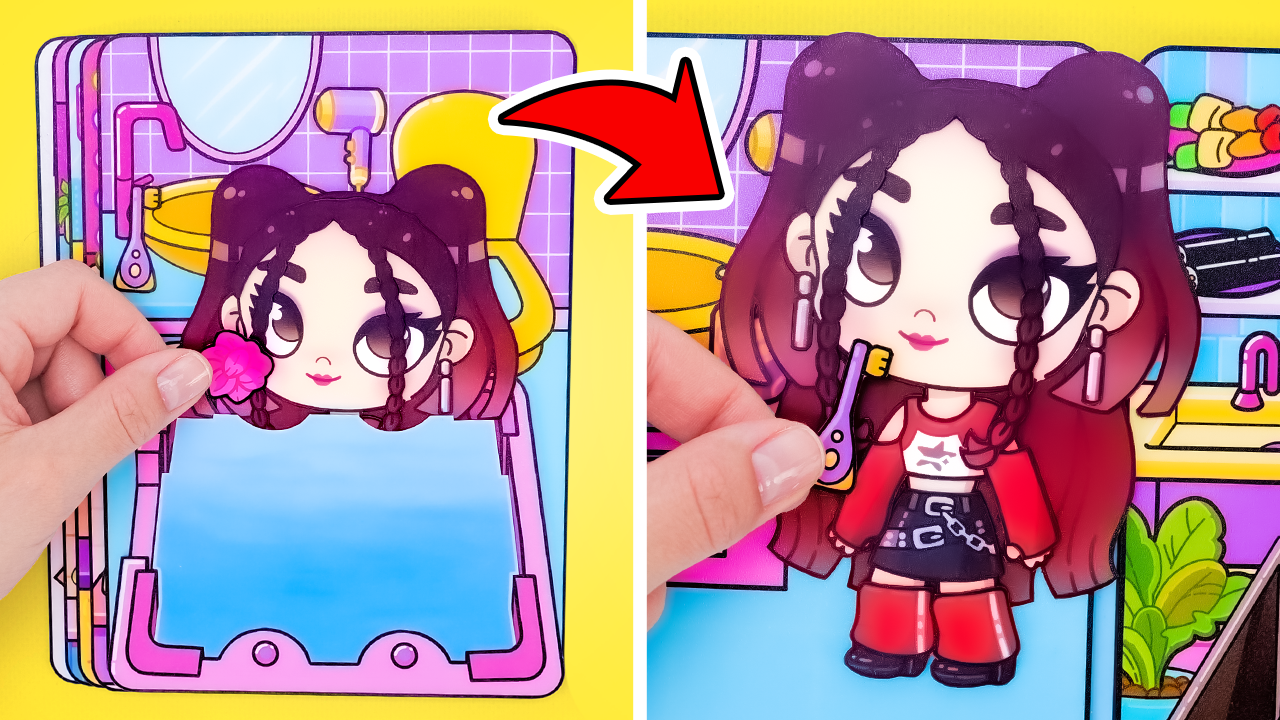 DIY GALXE K-Pop Girls Playbook 💖 with Slick Slime Sam| Printable Paper Book | DIGITAL Product for Kids