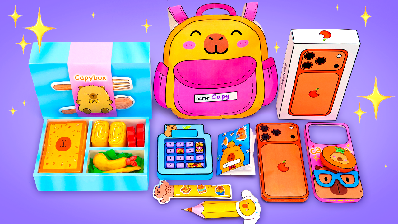 Capybara School Kit! | Printable Digital Products for Kids with Slick Slime Sam