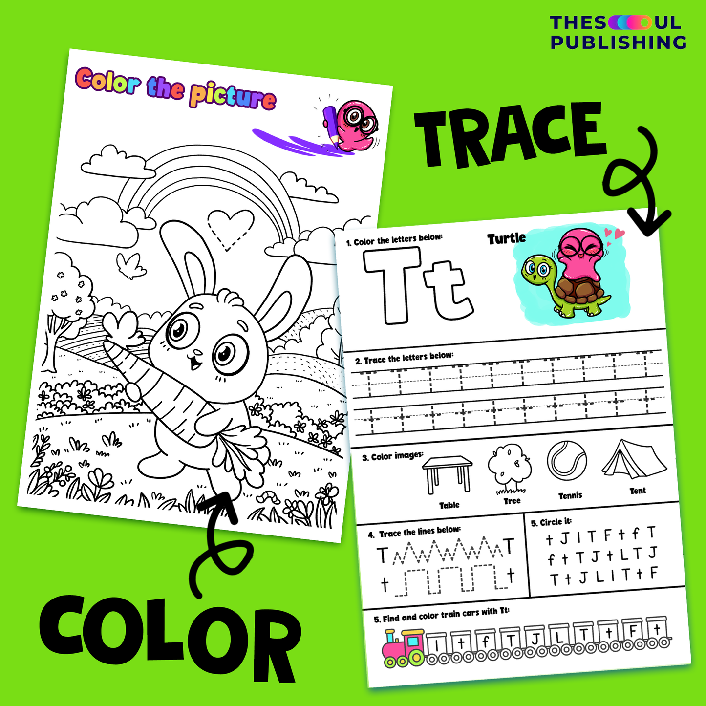 P -T letters learnIng book