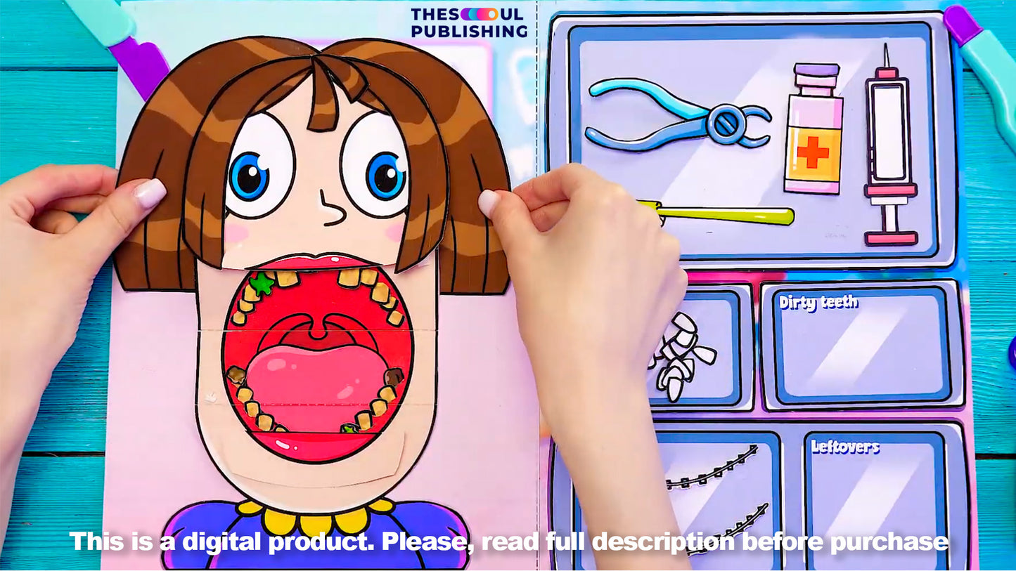 Surgeries Hospital Printable Play Book | Pretend Doctor Playset for Kids | Creative Paper Craft | DIY Hospital Kit | Instant Download
